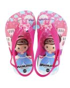 20 Baby Miss Little fuchsia/blauwe sandalen met print