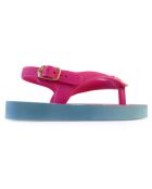 20 Baby Miss Little fuchsia/blauwe sandalen met print