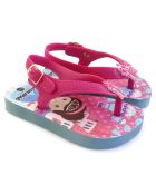 20 Baby Miss Little fuchsia/blauwe sandalen met print