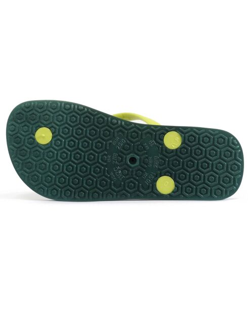 Clasica Combi Brasil groen/gele teenslippers
