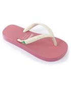 Tongs Clasica Combi Brasil rose/blanc
