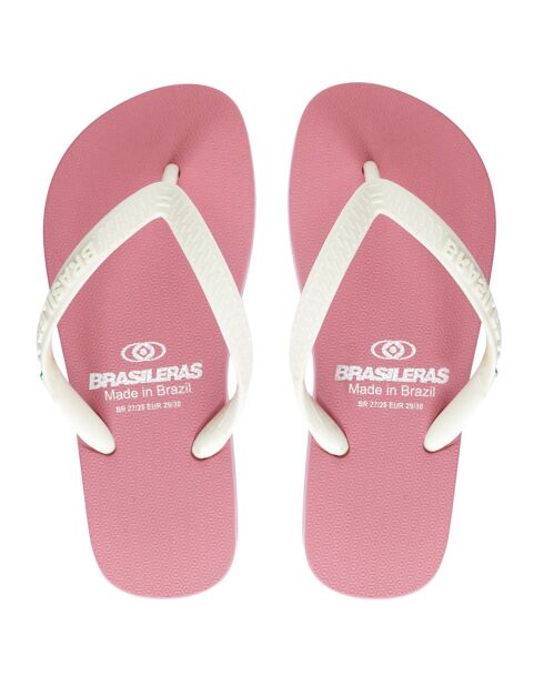 Tongs Clasica Combi Brasil rose/blanc