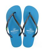 Classic Combi Pearl W blauw/zwarte teenslippers