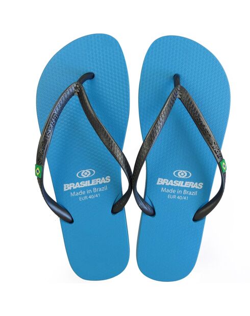 Classic Combi Pearl W blauw/zwarte teenslippers