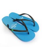 Classic Combi Pearl W blauw/zwarte teenslippers