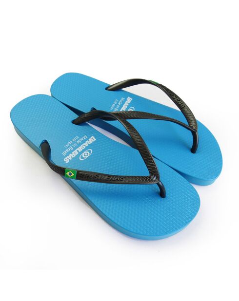 Classic Combi Pearl W blauw/zwarte teenslippers