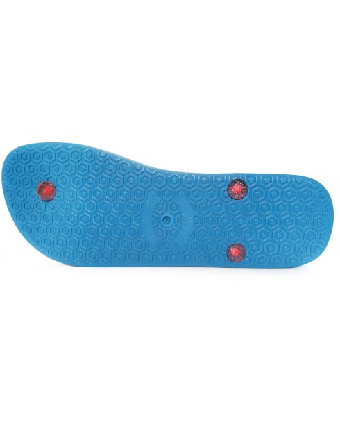 Klassieke Combi Pearl W blauw/roze teenslippers