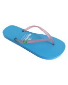 Klassieke Combi Pearl W blauw/roze teenslippers