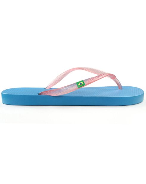 Klassieke Combi Pearl W blauw/roze teenslippers