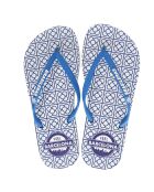 Feel BCN Park blauw/witte teenslippers