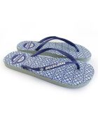 Feel BCN Park blauw/witte teenslippers