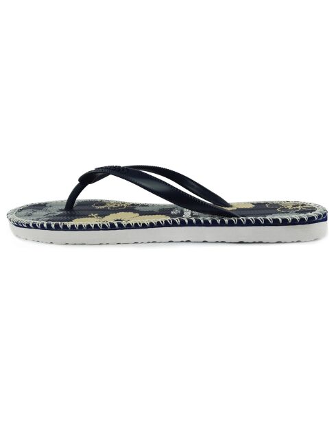 Flip-Flops von Flor in Schwarz/Grau/Beige