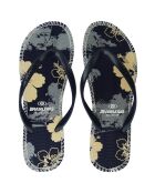 Flip-Flops von Flor in Schwarz/Grau/Beige
