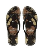 Bruin/beige Flor teenslippers
