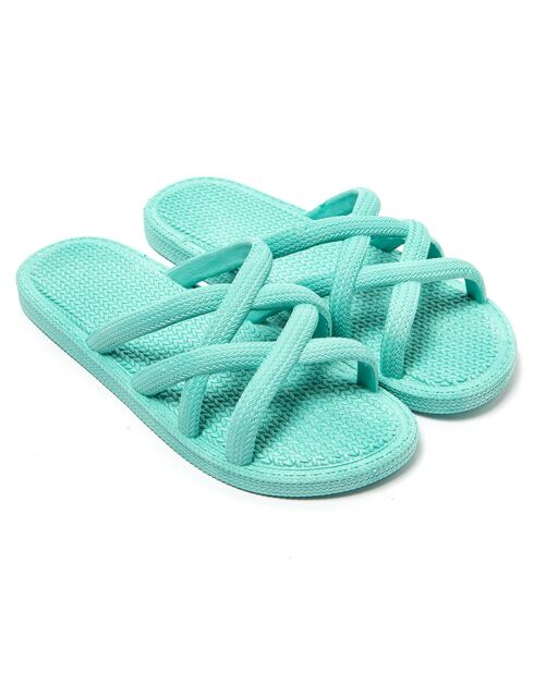 Blaue Pantoletten von Gezer Mersin