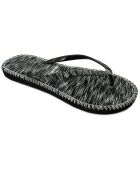 Chanclas negras jaspeadas