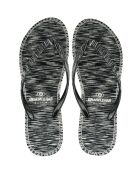 Chanclas negras jaspeadas