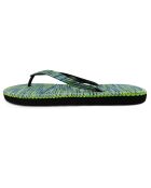Chanclas jaspeadas azules y verdes