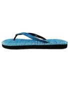 Blauwe gemarmerde heupteenslippers