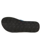 Chanclas Hibiscus Nudo azul marino/rosa