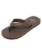 Chanclas marrones de cuero