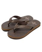 Chanclas marrones de cuero