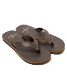 Chanclas marrones de cuero