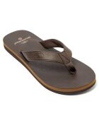 Chanclas marrones de cuero