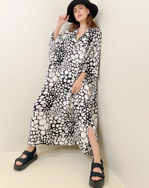 Robe Danae noir/blanc