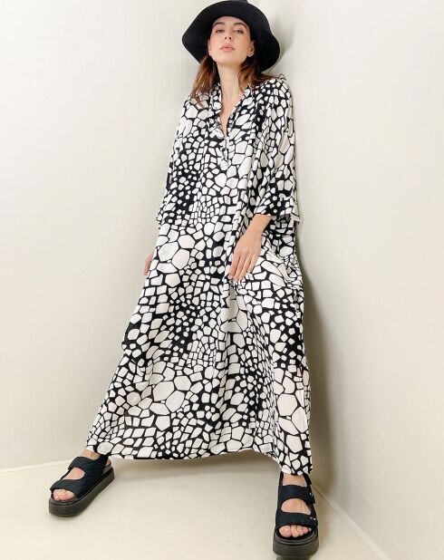 Robe Danae noir/blanc