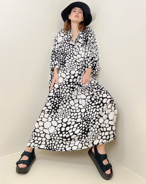 Robe Danae noir/blanc
