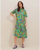 Robe Solene verte