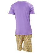 Pyjama imprimé violet/jaune