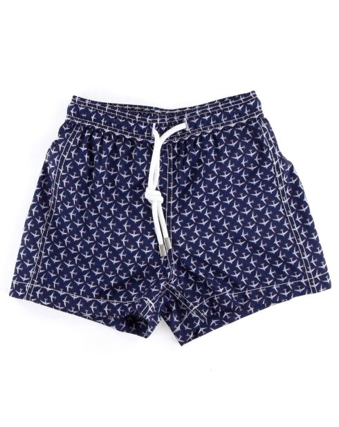 Boxer de bain imprimé bleu marine