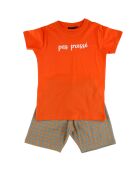 Pyjama imprimé orange/marron