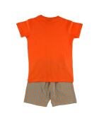 Pyjama imprimé orange/marron