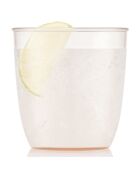 4 Gobelets Kvadrant rose/transparent - 0.2L