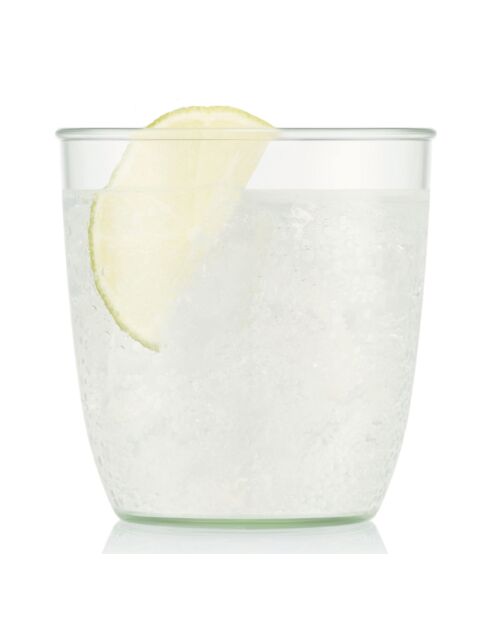 4 Gobelets Kvadrant vert/transparent - 0.2L