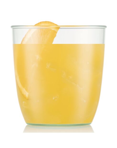 4 Gobelets Kvadrant vert/transparent - 0.35L
