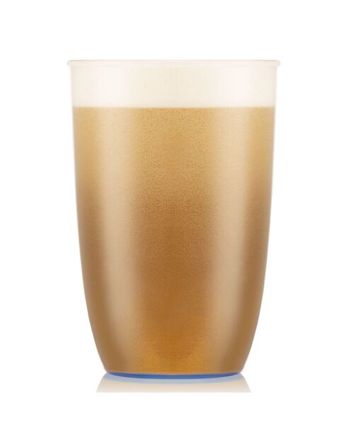 4 Gobelets Kvadrant bleu/transparent  - 0.5L