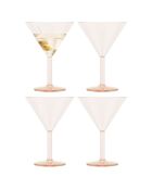 4 Verres à Martini Oktett rose/transparent - 0.18L