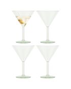 4 Verres à Martini Oktett vert/transparent - 0.18L