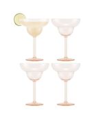 4 Verres à Margarita Oktett rose/transparent - 0.25L