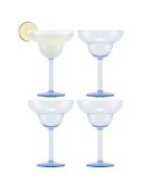 4 Verres à Margarita Oktett bleu/transparent  - 0.25L