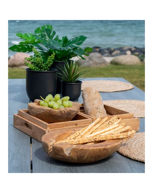 Bol en teck Rio teck - 20x20x8 cm