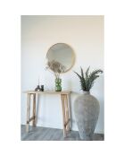 Vase en verre vert - D.12x25 cm