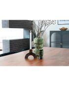 Vase en verre vert - D.12x25 cm