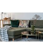 Vase en verre vert - D.12x25 cm