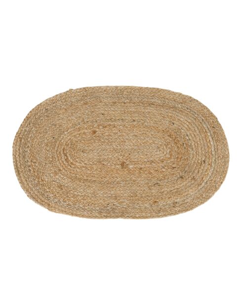 Bombay Fußmatte aus gewebter Jute, naturfarben, 80 x 50 x 1 cm