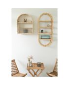 2 glazen potten van gerookt glas - 9x9x8,5 cm